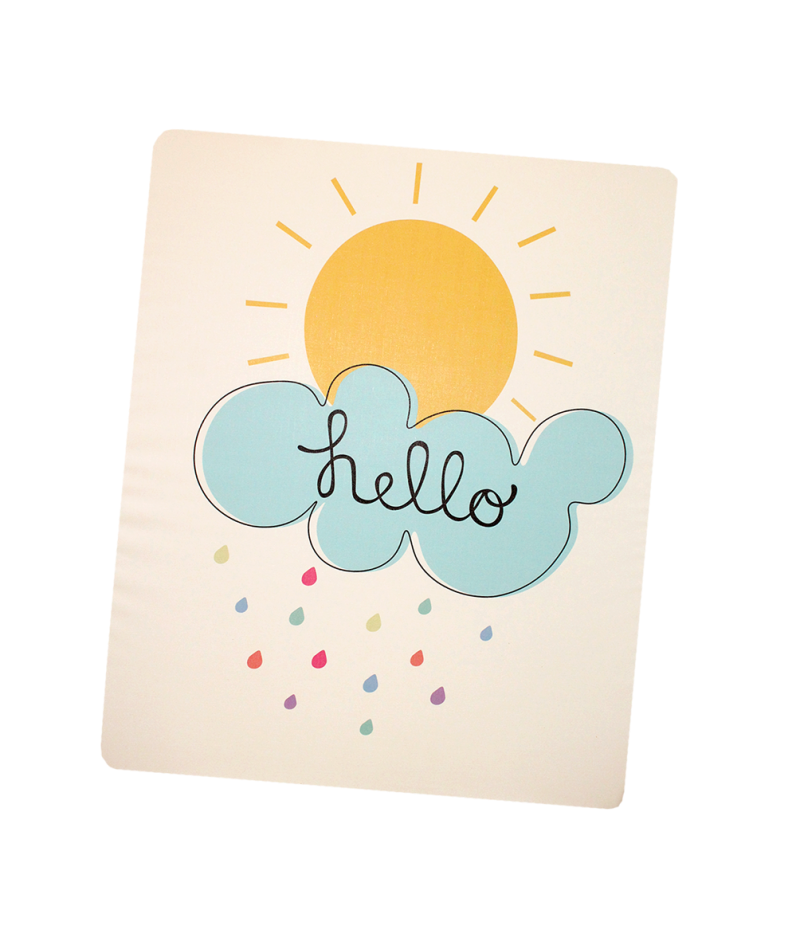 Pelenkázó lap 70 x 66 cm Hello