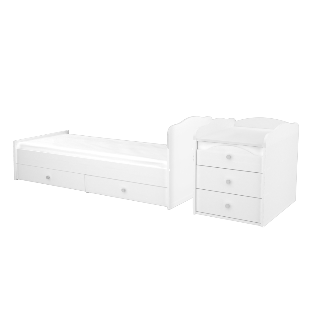 5 fiókos maxi kombi kiságy Fehér