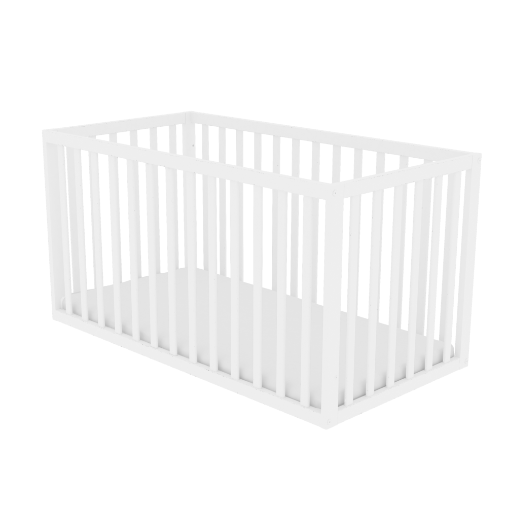 60x120-as Járókává alakítható kiságy Fehér